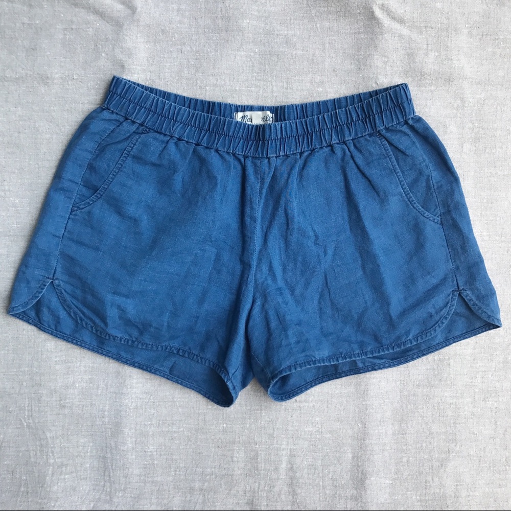 Madewell Pull-on Cotton Linen Shorts Size M